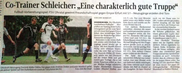 25.07.2015 FSV 06 Ohratal vs. SV Empor Erfurt