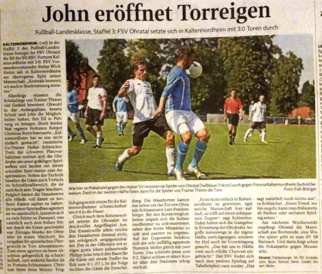 16.08.2015 Kaltennordheim/Fisch vs. FSV 06 Ohratal