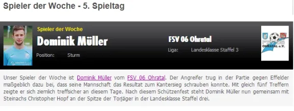 13.09.2015 FSV 06 Ohratal vs. SC 09 Effelder