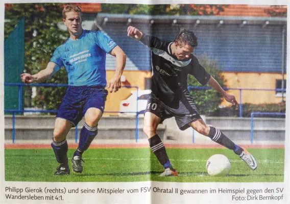 13.09.2015 FSV 06 Ohratal II vs. SV 1901 Wandersleben